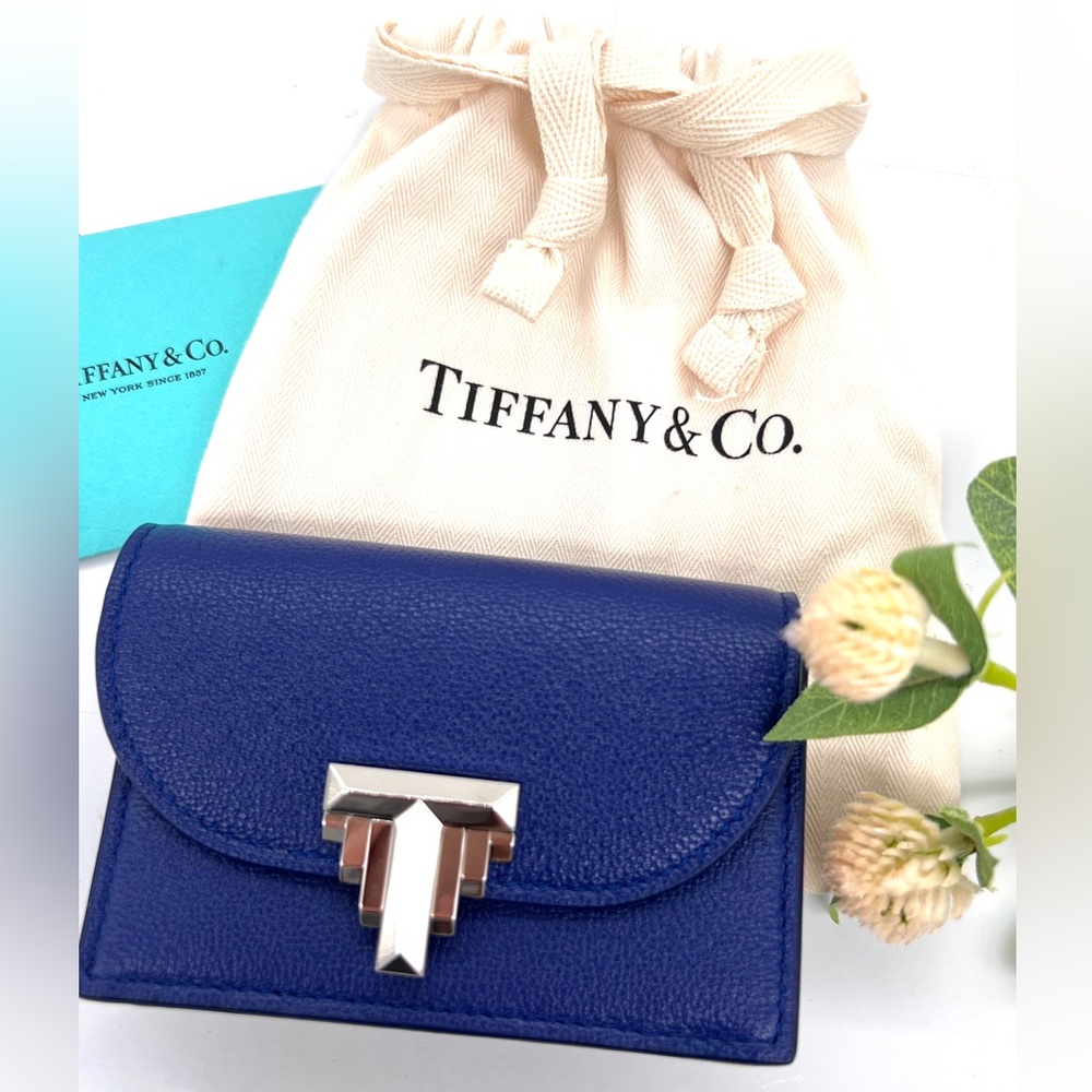 Tiffany & Co Sapphire Blue Card Holder NWT